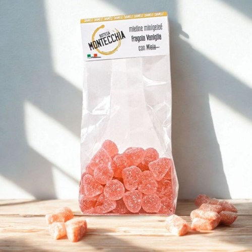 caramelle fragola vaniglia miele senza trattamenti Bottega Montecchia a Teramo in Abruzzo