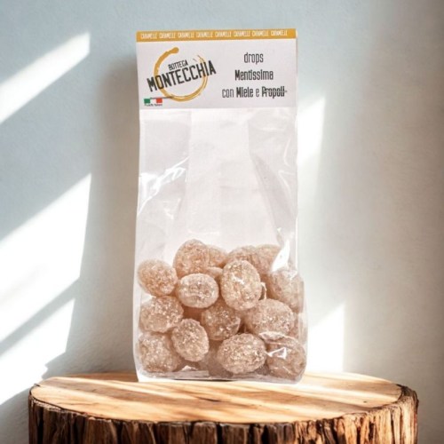 caramelle propoli e miele senza trattamenti Bottega Montecchia a Teramo in Abruzzo